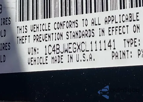 2012 Jeep Wrangler Unlimited Sahara из США, поврежденный, VIN 1C4BJWEGXCL111141